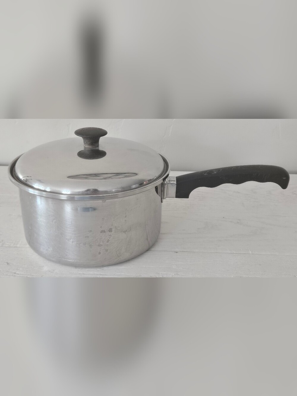 Vintage Vollrath Lo-Heet 3 Quart Stainless Steel Saucepan with Lid USA